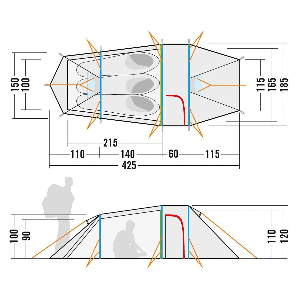 Tatonka Gronland 3 Persons Tent Light Olive Tactical Distributors Ltd New Zealand