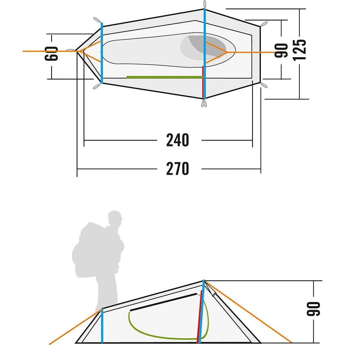 Tatonka Koli 1 Person Tent Light Green Tactical Distributors Ltd New Zealand