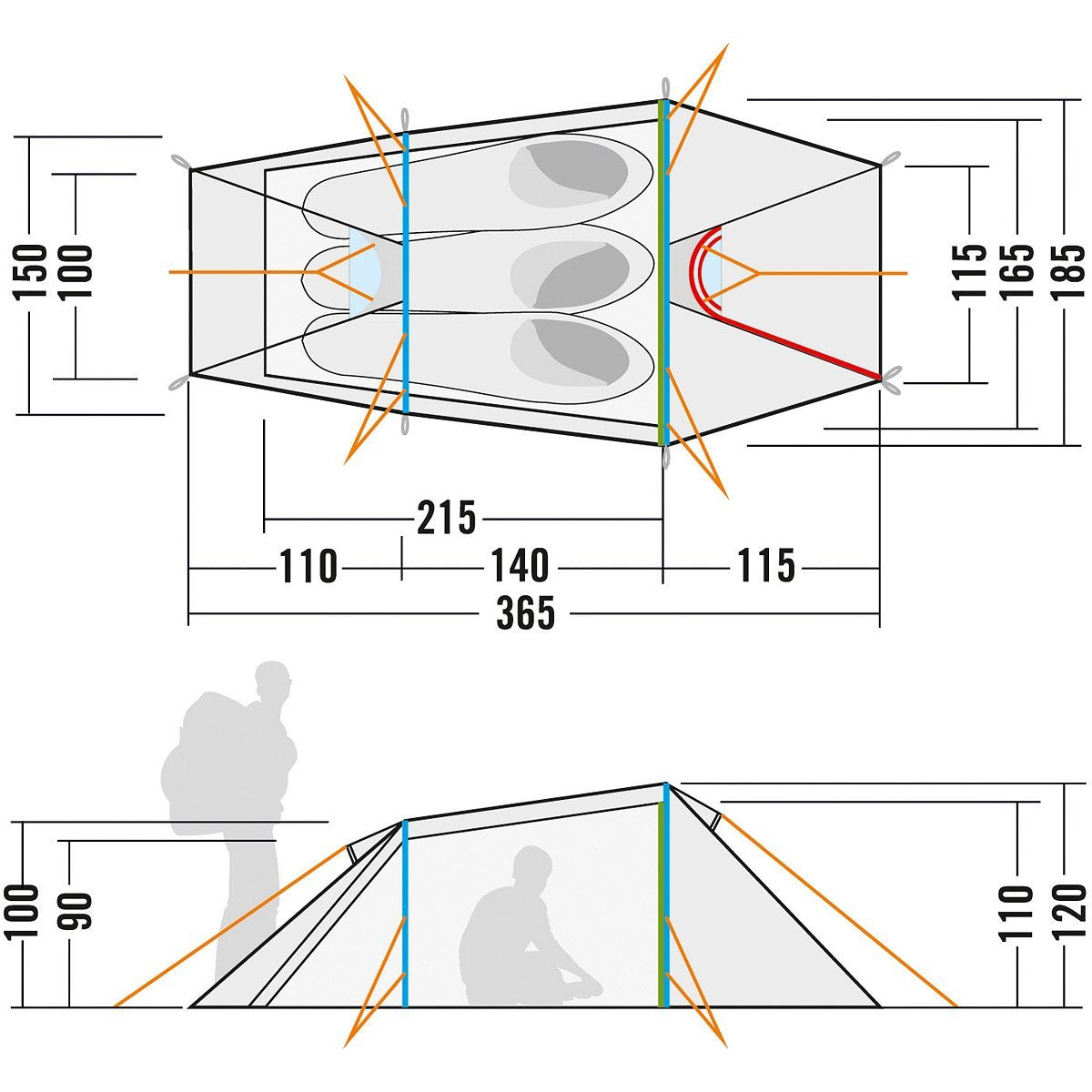 Tatonka Narvik 3 Light Olive 3 Persons Tent Tactical Distributors Ltd New Zealand