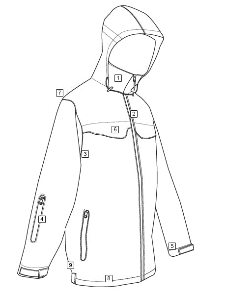 TruSpec H2O All Season Rain Proof Parka Regular Black Tactical Distributors Ltd New Zealand