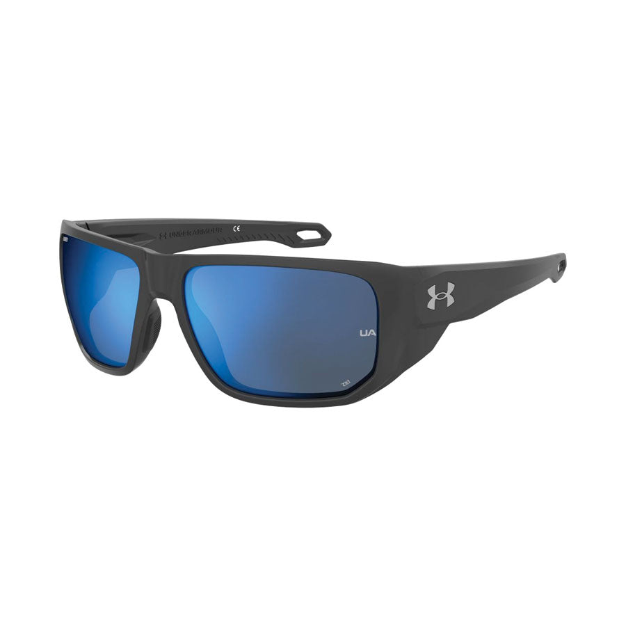 Under Armour UA Attack 2 Shiny Black Frame, Blue Mirror Lens Tactical Distributors Ltd New Zealand