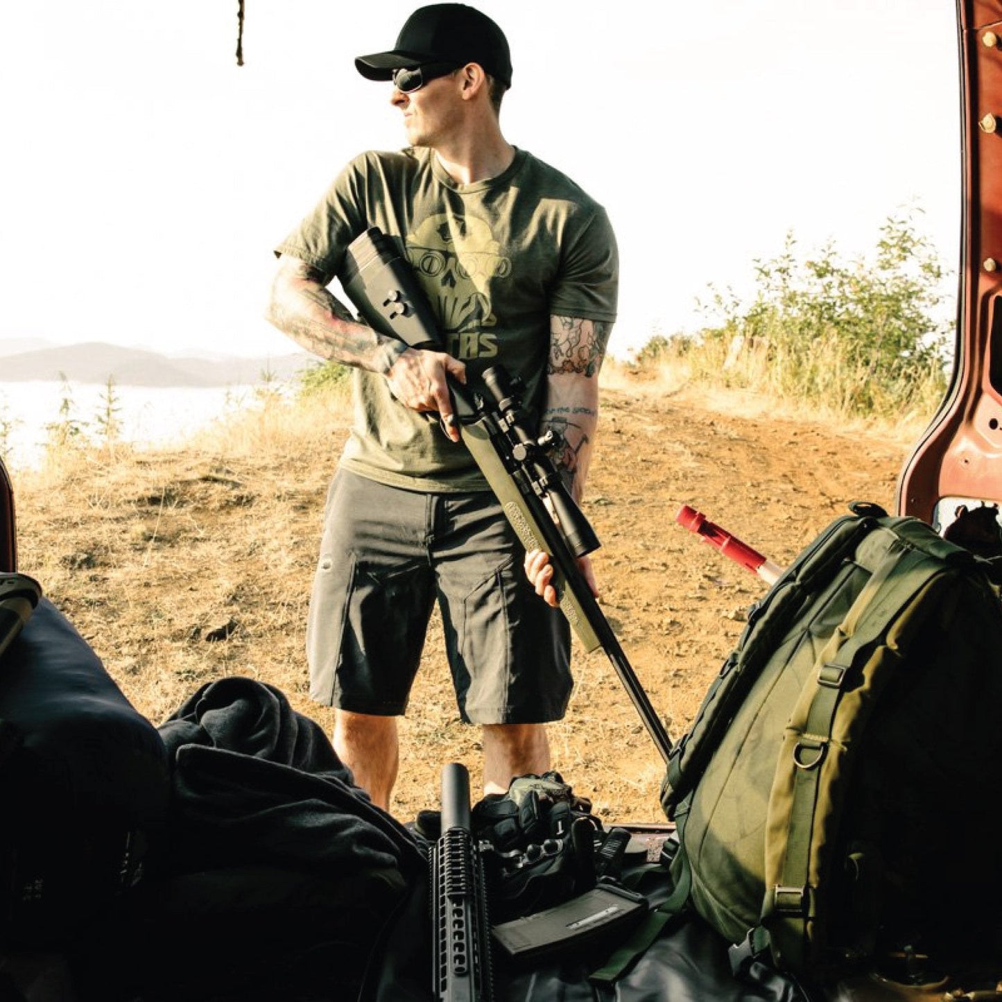 VIKTOS Four Eyes Tee Olive Heather Tactical Distributors Ltd New Zealand