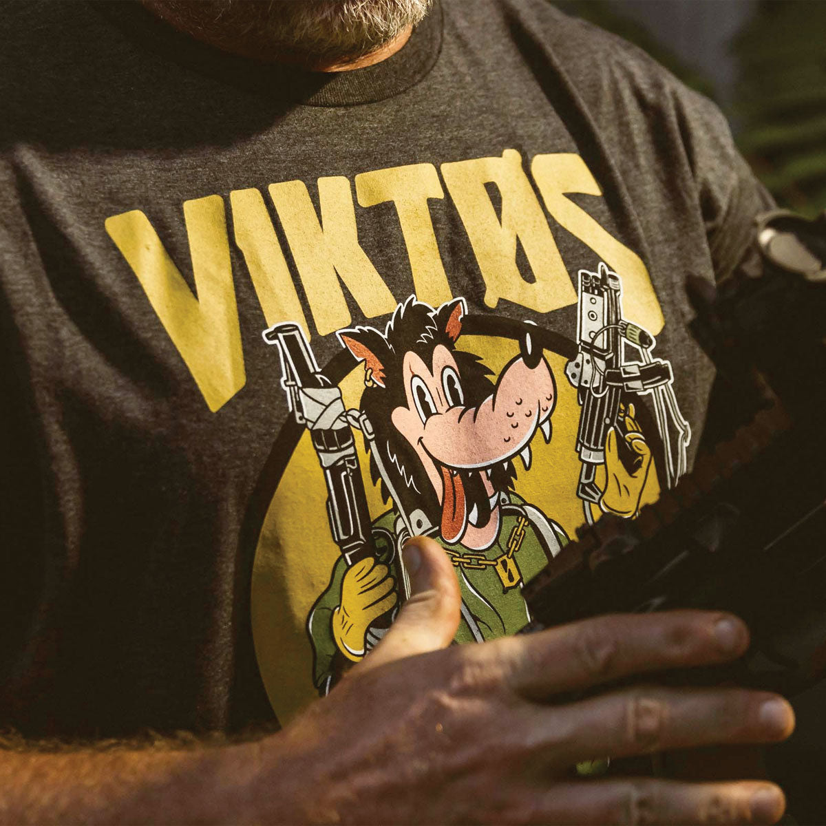 VIKTOS Huff & Puff Tee Charcoal Heather Tactical Distributors Ltd New Zealand