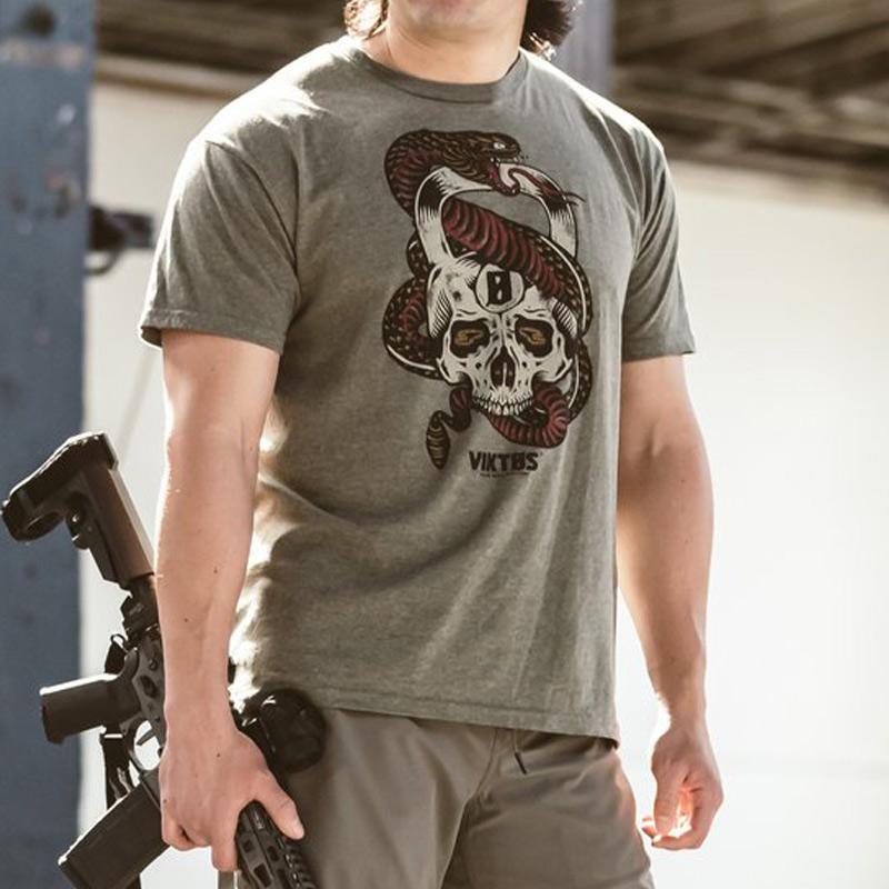 VIKTOS Kettle Skull Tee Sage Heather Tactical Distributors Ltd New Zealand