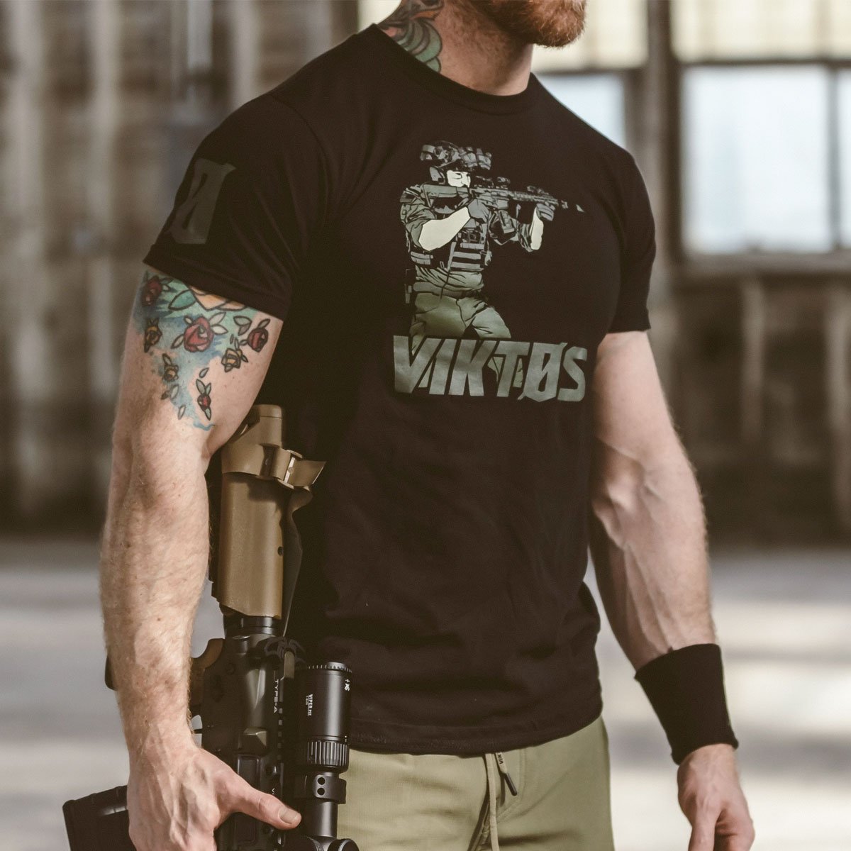 VIKTOS Live Ball Tee Black Tactical Distributors Ltd New Zealand