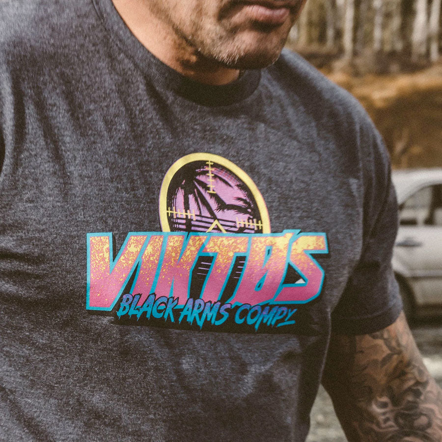VIKTOS Rad Reticle Tee Charcoal Heather Tactical Distributors Ltd New Zealand
