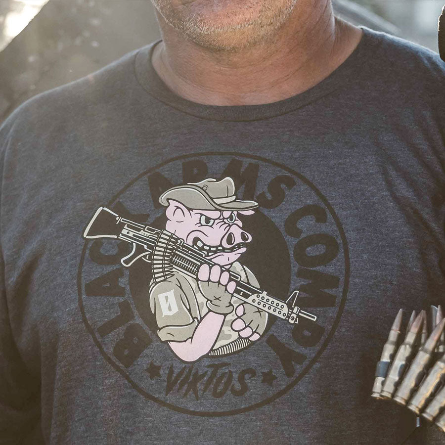 VIKTOS The Pig Tee Navy Heather Tactical Distributors Ltd New Zealand