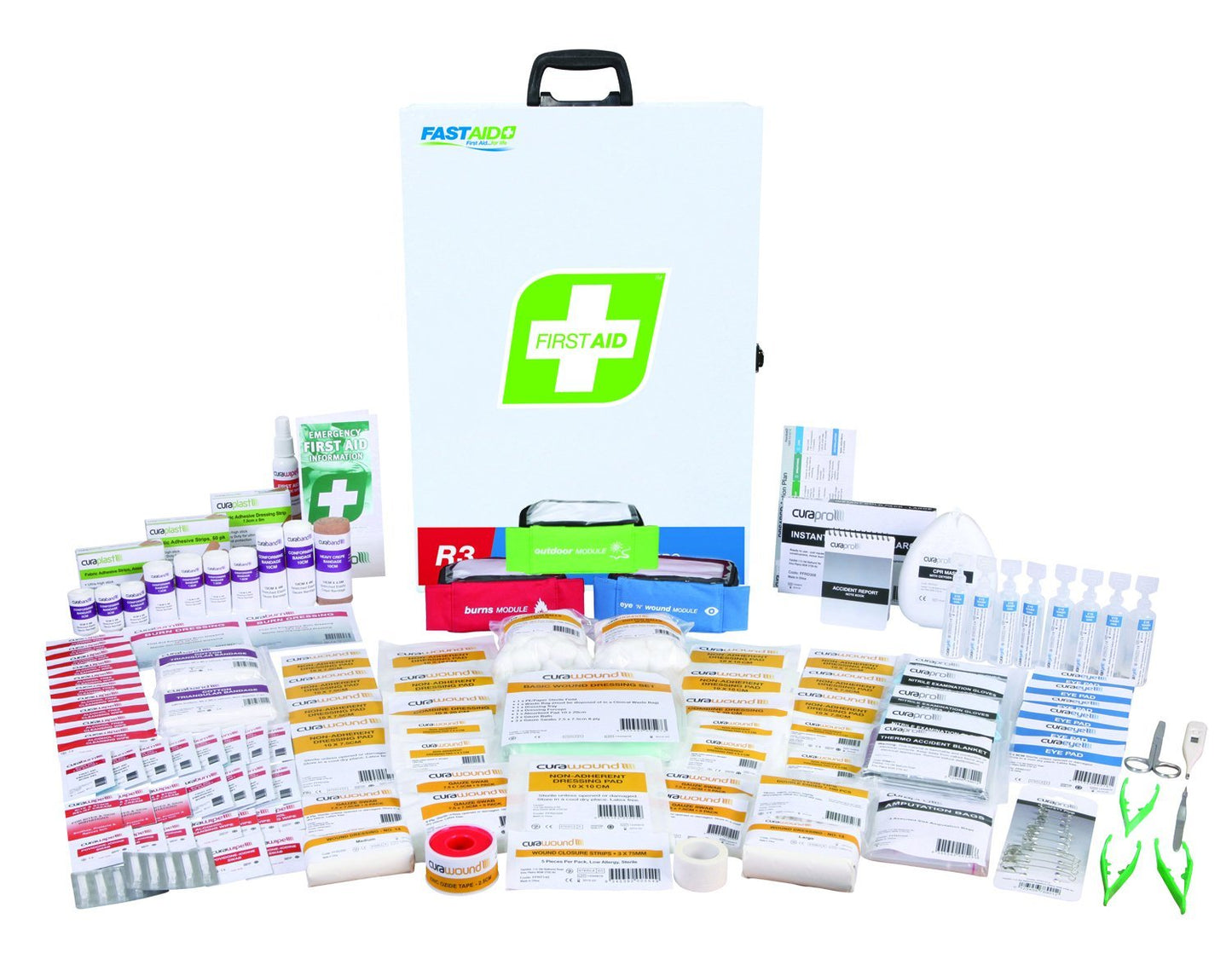 Warrior Medical FastAid FAR3I30 R3 Industra Max Pro Kit Metal Cabinet Tactical Distributors Ltd New Zealand