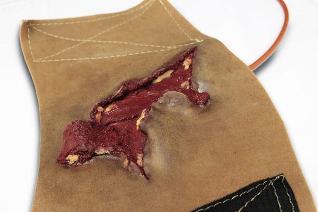 Wearable Wounds Avulsion to Calf Dark Skin Tactical Distributors Ltd New Zealand