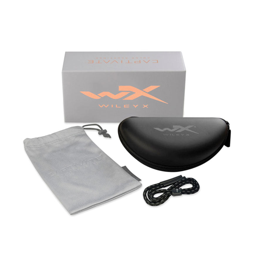 Wiley X Ovation Captivate Polarised Blue Mirror Lens w/ Matte Slate Frame Tactical Distributors Ltd New Zealand