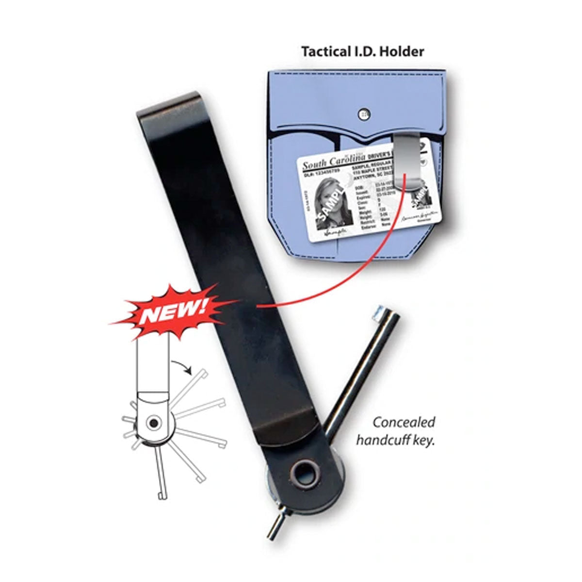 Zak Tool Tactical ID Holder with Cuff Key Tactical Distributors Ltd New Zealand