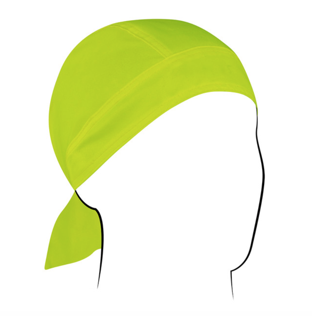 ZAN Headgear Flydanna Cotton High Visibility Lime Z142L Tactical Distributors Ltd New Zealand