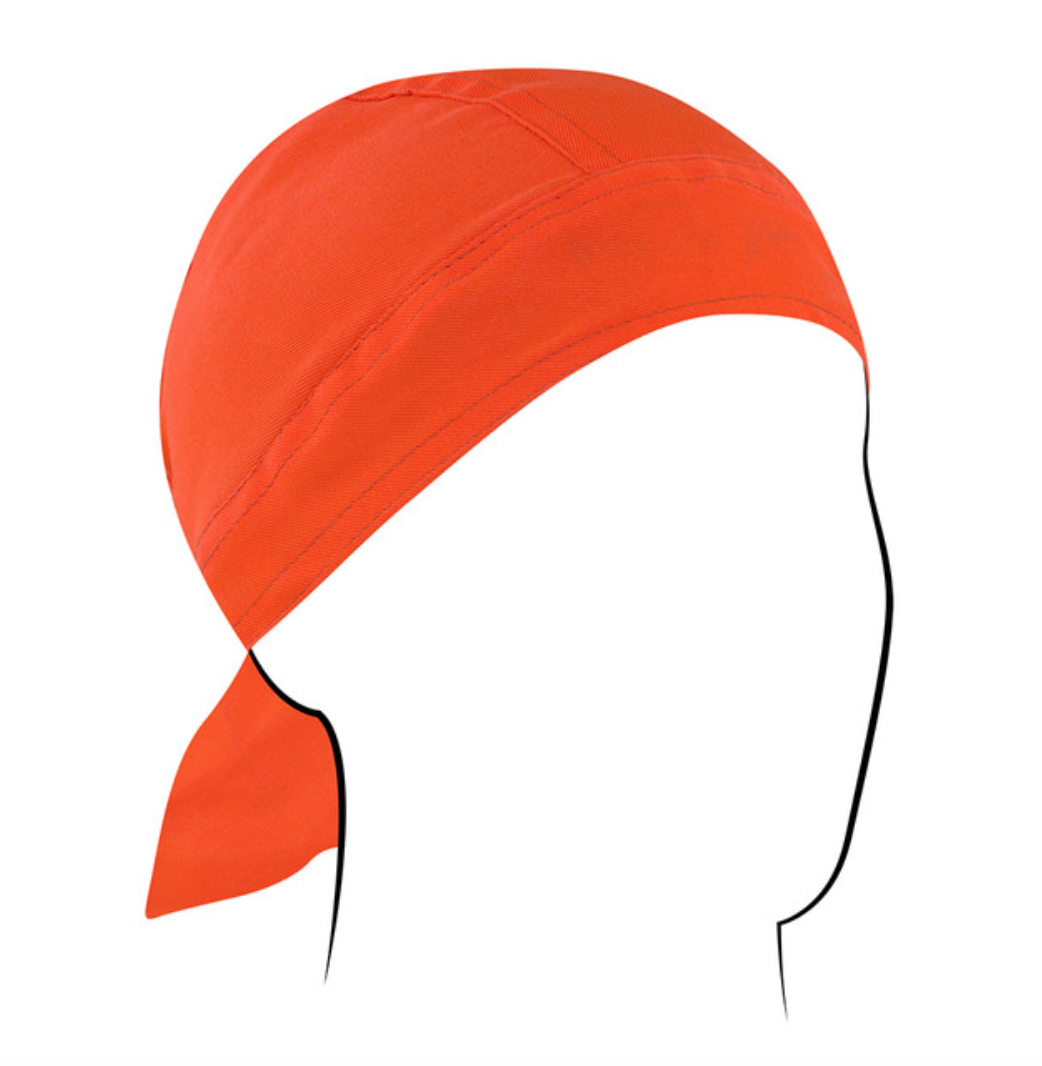 ZAN Headgear Flydanna Cotton High Visibility Orange B142 Tactical Distributors Ltd New Zealand