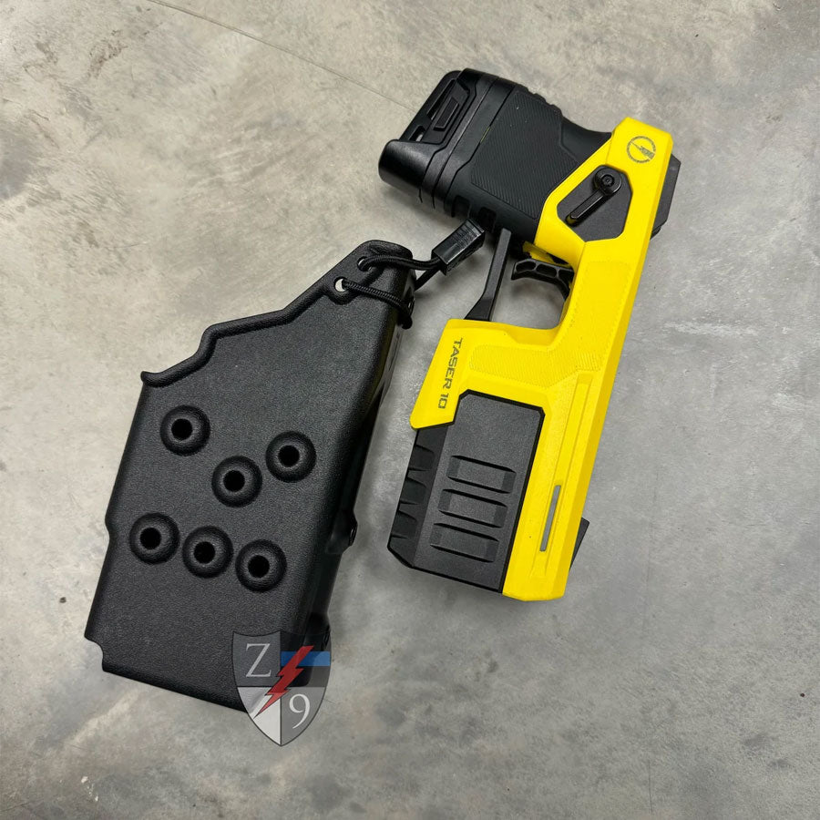 Zero9 Solutions Case for Taser Brand Energy Weapons - Taser 10 Black with Molle-Loks