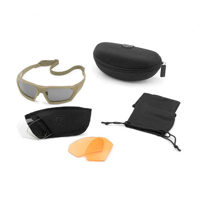 Revision ShadowStrike Ballistic Sunglasses 3 Lens Vermillion Kit