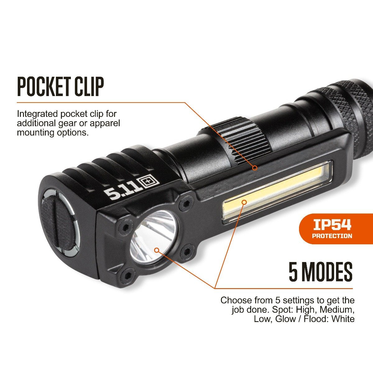 5.11 Rapid 1AA 200 Lumens LED Headlamp Tactical Distributors Ltd New Zealand