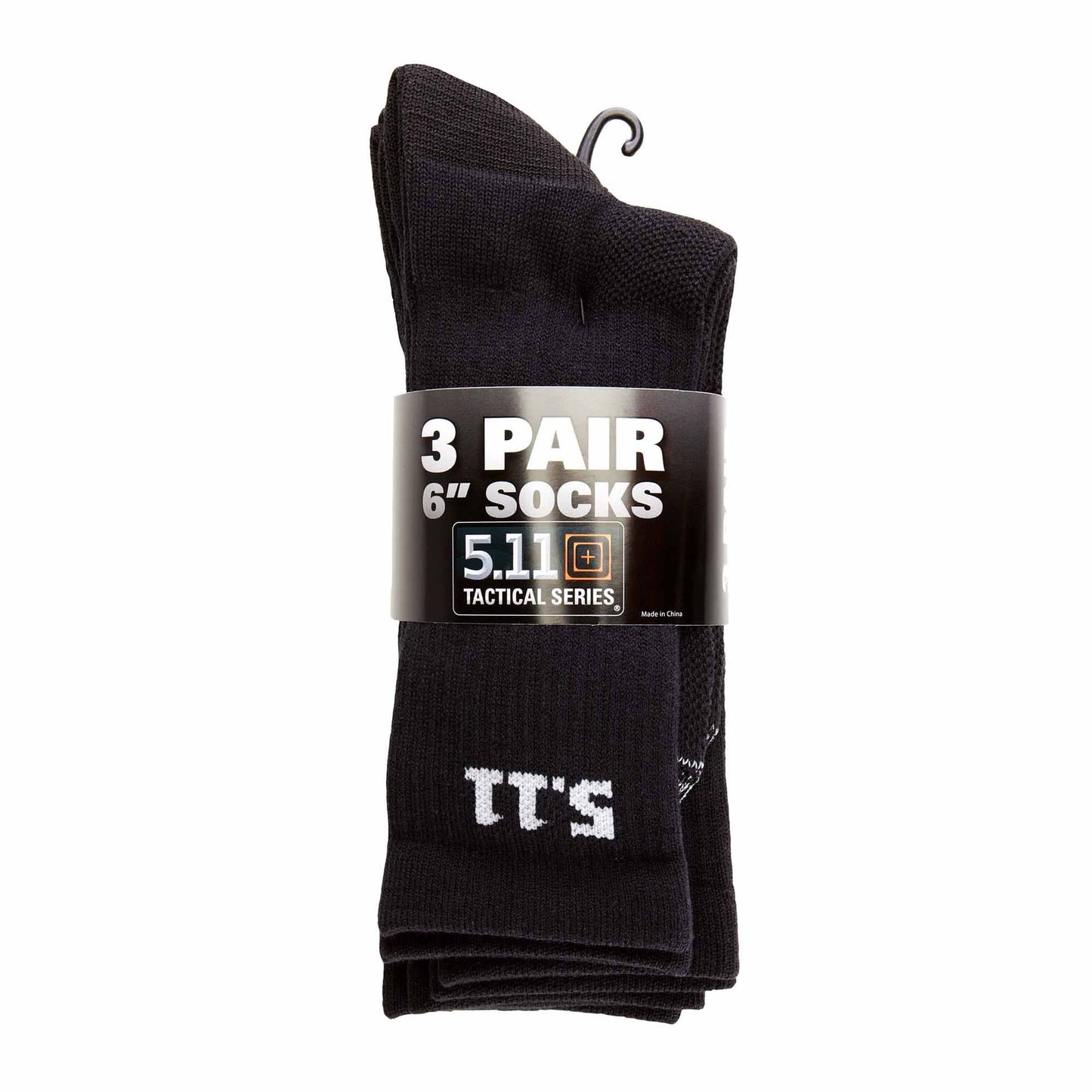 5.11 Tactical 6 Inch Socks Black Pack of 3 Tactical Distributors Ltd New Zealand