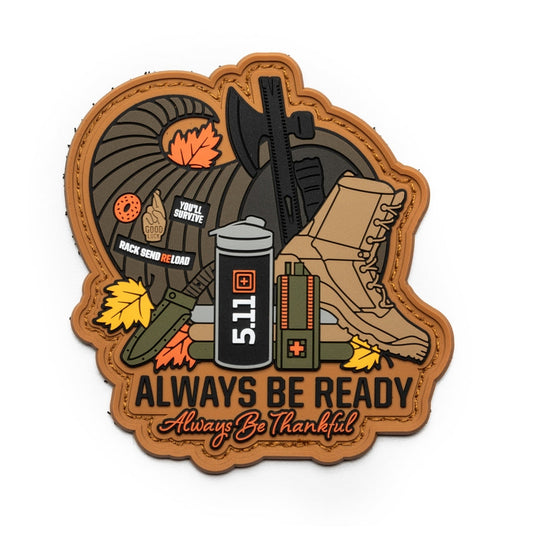 5.11 Tactical Always Be Thankful Patch Orange Tactical Distributors Ltd New Zealand