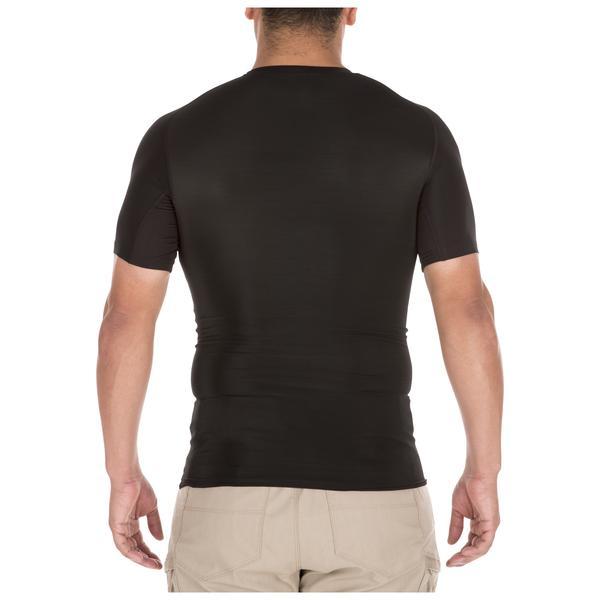 5.11 Tactical Antimicrobial Tight Crew Short Sleeve Shirt Black Tactical Distributors Ltd New Zealand