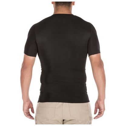 5.11 Tactical Antimicrobial Tight Crew Short Sleeve Shirt Black Tactical Distributors Ltd New Zealand