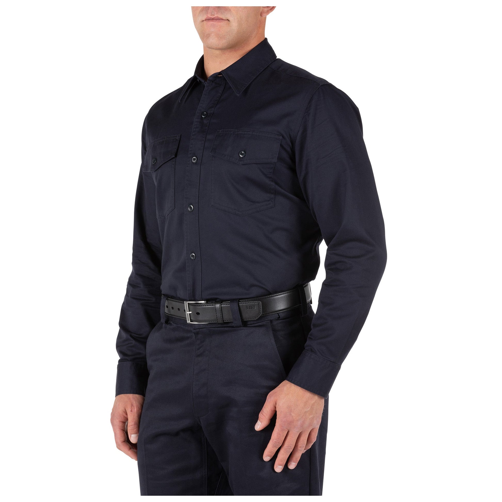 5.11 Tactical Company Long Sleeve Shirt Fire Navy Long Sleeve Shirts 5.11 Tactical Tactical Gear Supplier Tactical Distributors Australia