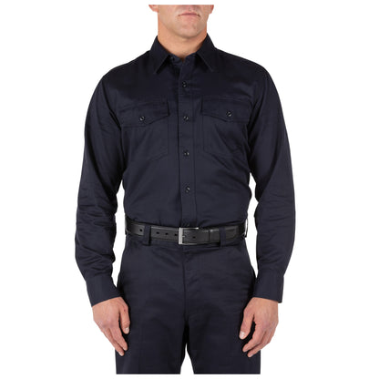 5.11 Tactical Company Long Sleeve Shirt Fire Navy Long Sleeve Shirts 5.11 Tactical Small Tactical Gear Supplier Tactical Distributors Australia