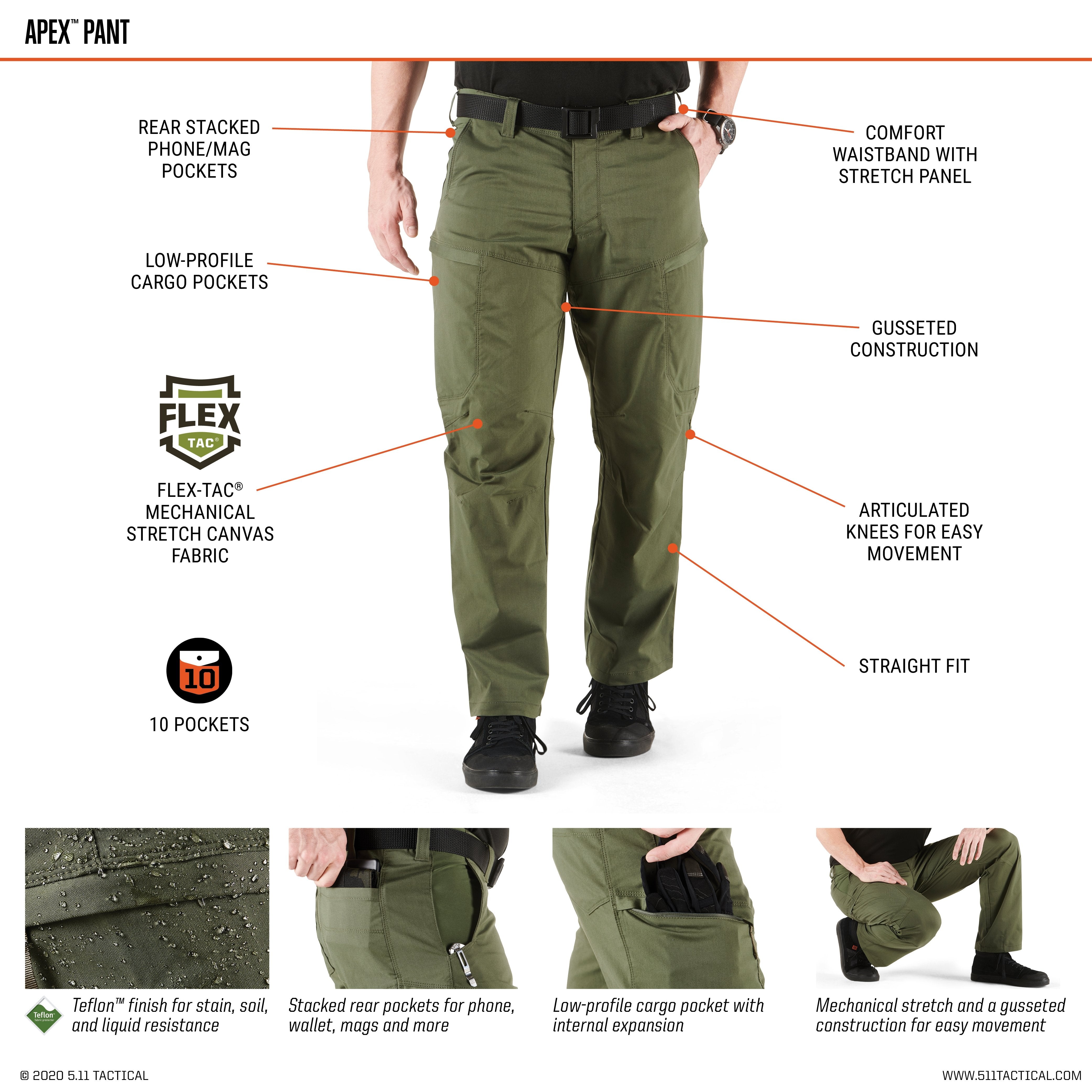 Buyr.com | Hunting | 5.11 Tactical Women's Stryke Covert Cargo Pants,  Stretchable, Gusseted Construction, Style 64386, TDU Green, 8