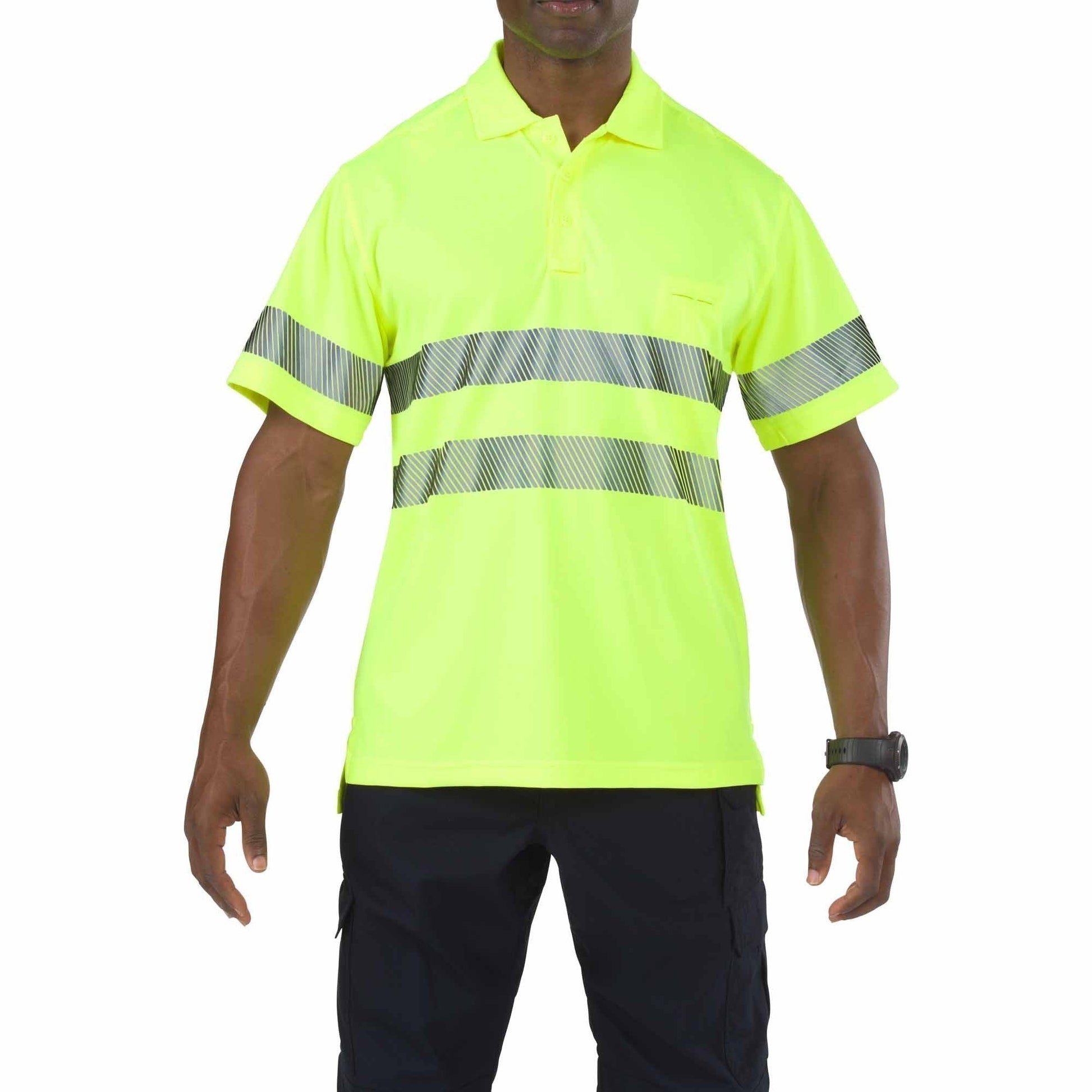 5.11 Tactical High-Visibility Yellow Short Sleeve Polo Tactical Distributors Ltd New Zealand
