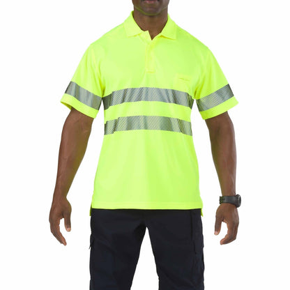 5.11 Tactical High-Visibility Yellow Short Sleeve Polo Tactical Distributors Ltd New Zealand