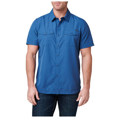 5.11 Tactical Marksman Short Sleeve Shirt Ensign Blue Tactical Distributors Ltd New Zealand
