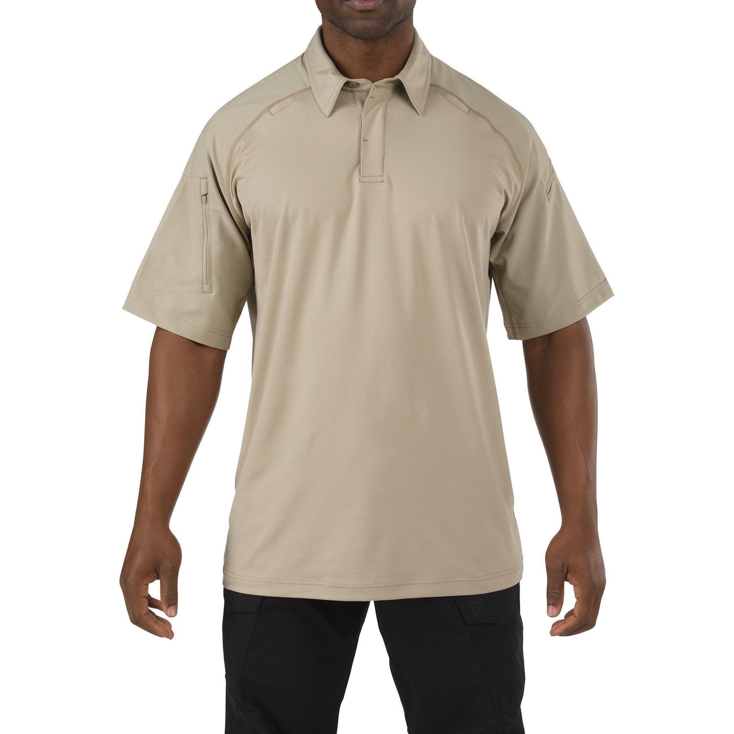 5.11 Tactical Rapid Performance Short Sleeve Polo Silver Tan Tactical Distributors Ltd New Zealand