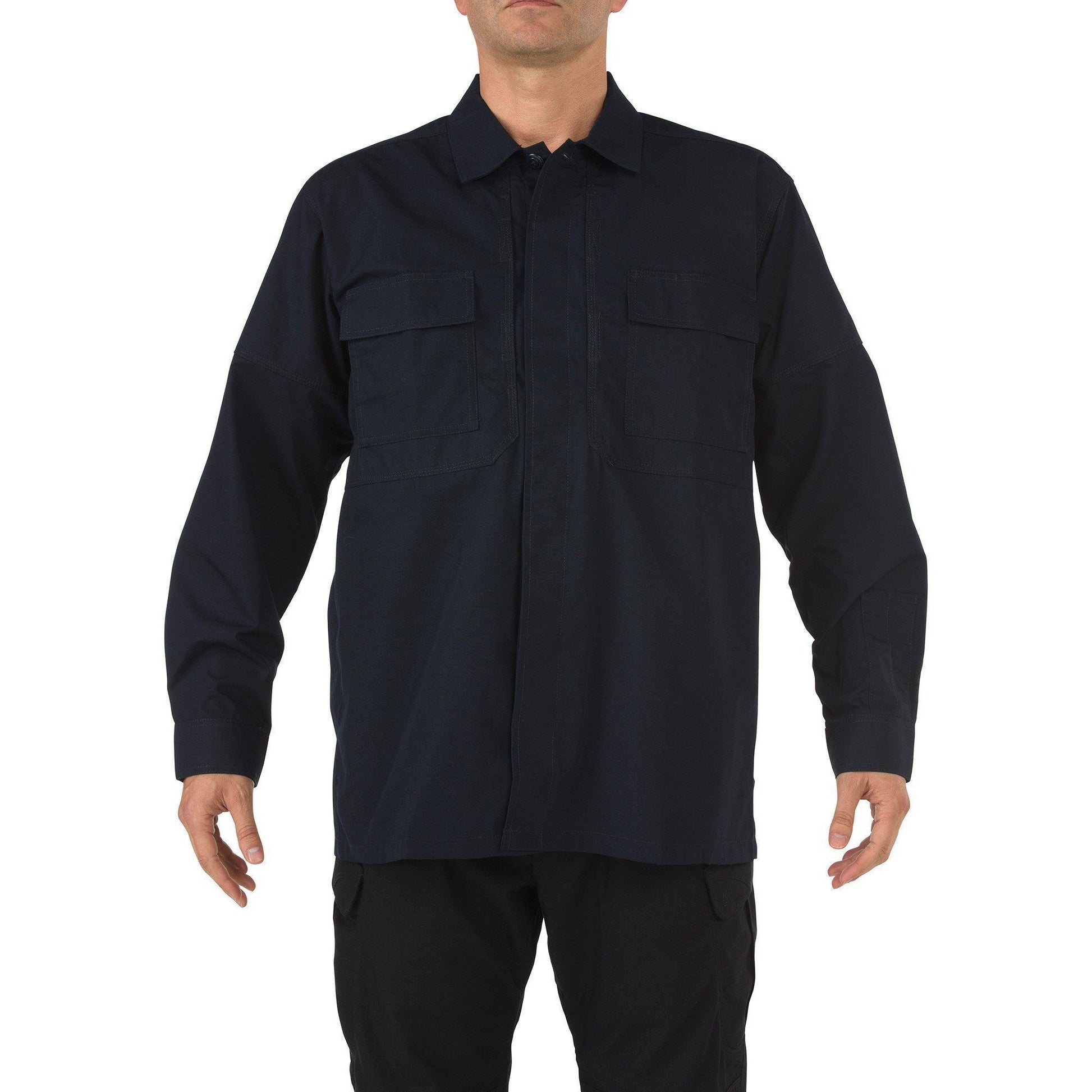 5.11 Tactical RipStop TDU Long Sleeve Shirt Dark Navy Tactical Distributors Ltd New Zealand