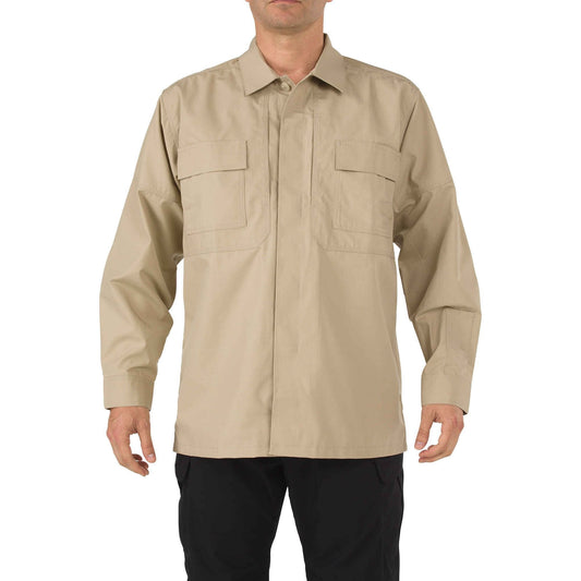 5.11 Tactical RipStop TDU Long Sleeve Shirt TDU Khaki Tactical Distributors Ltd New Zealand