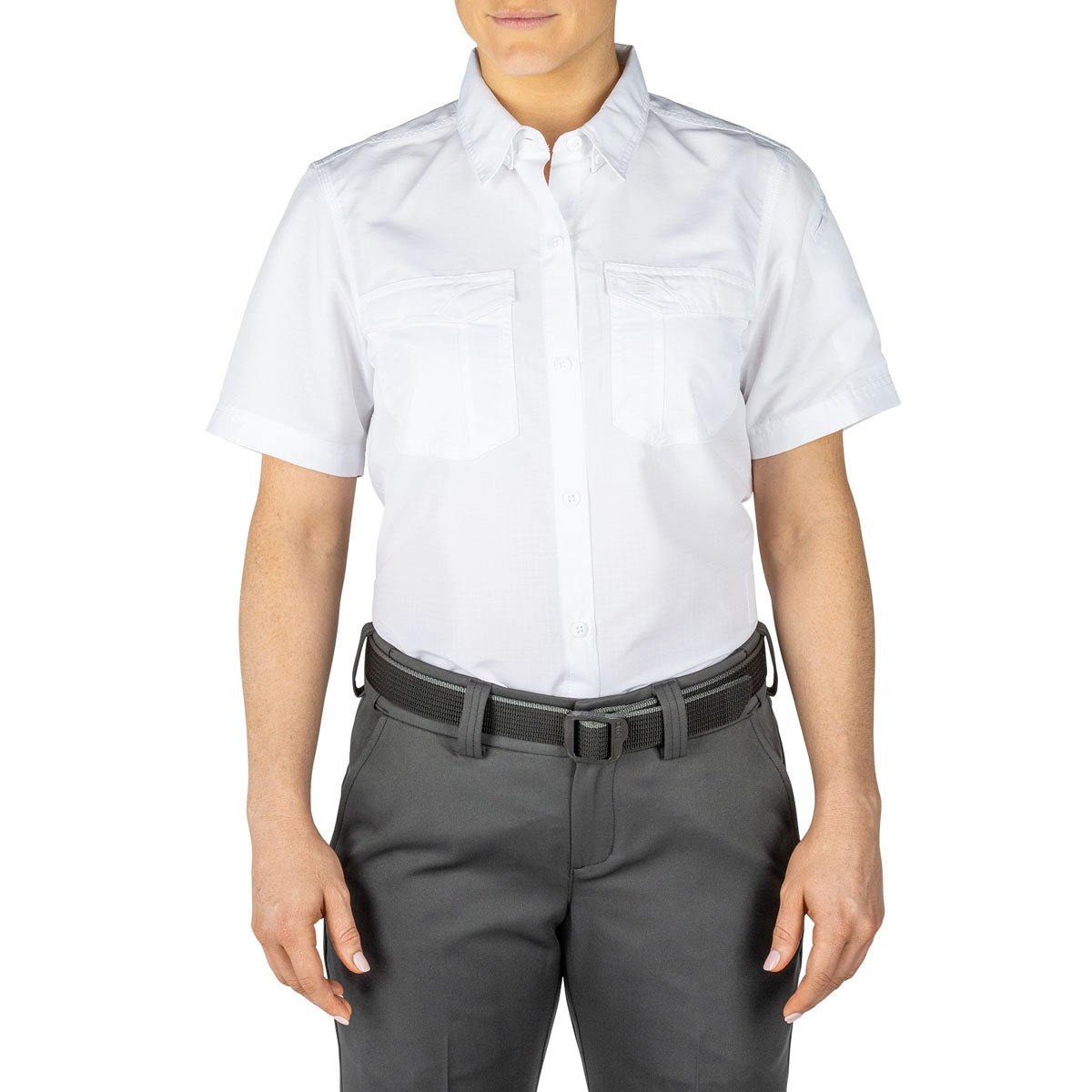 5.11 Tactical Womens Fast Tac Short Sleeve Shirt Uniform White Tactical Distributors Ltd New Zealand