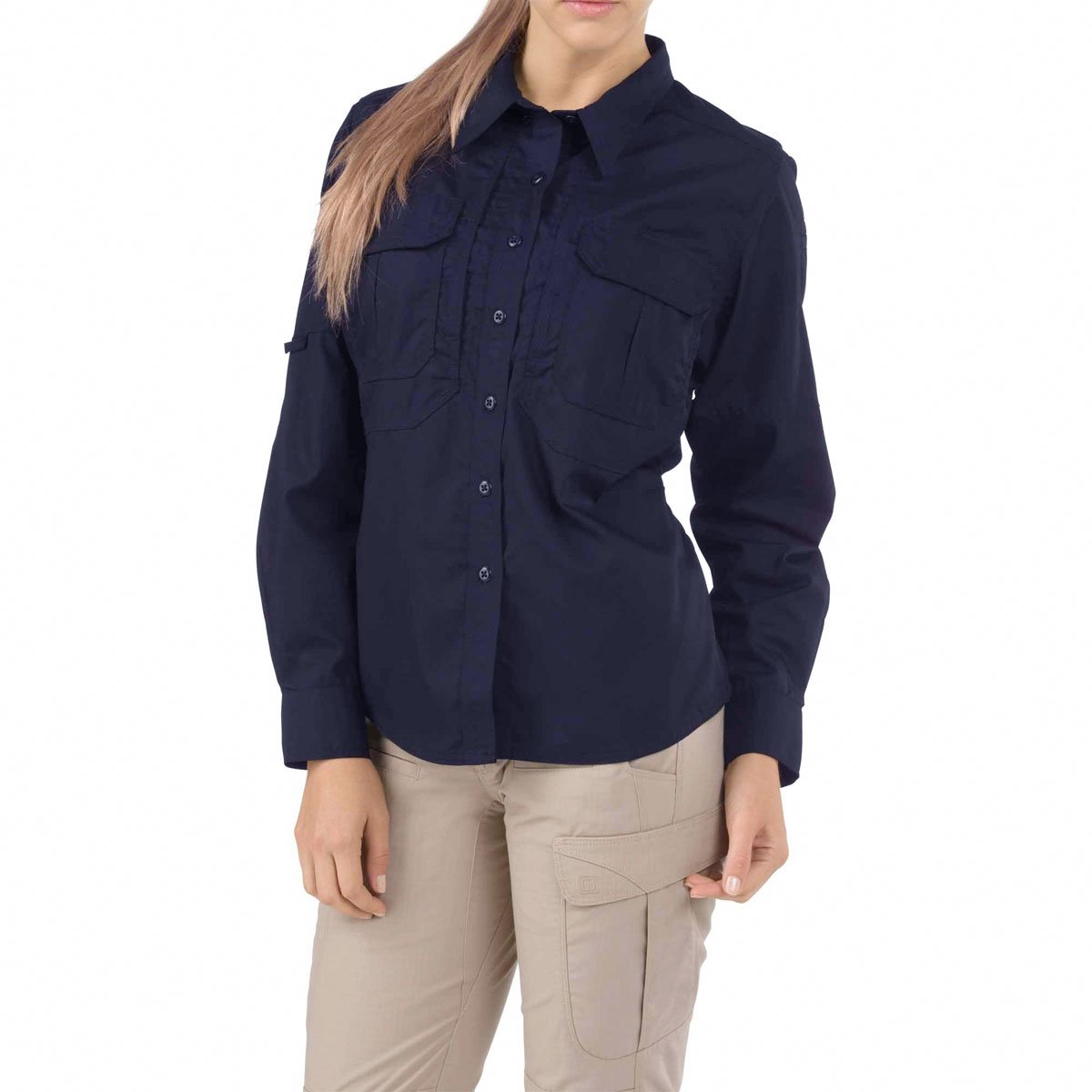 5.11 Tactical Womens Taclite Pro Long Sleeve Shirt Long Sleeve Shirts 5.11 Tactical Dark Navy X-Small Tactical Gear Supplier Tactical Distributors Australia