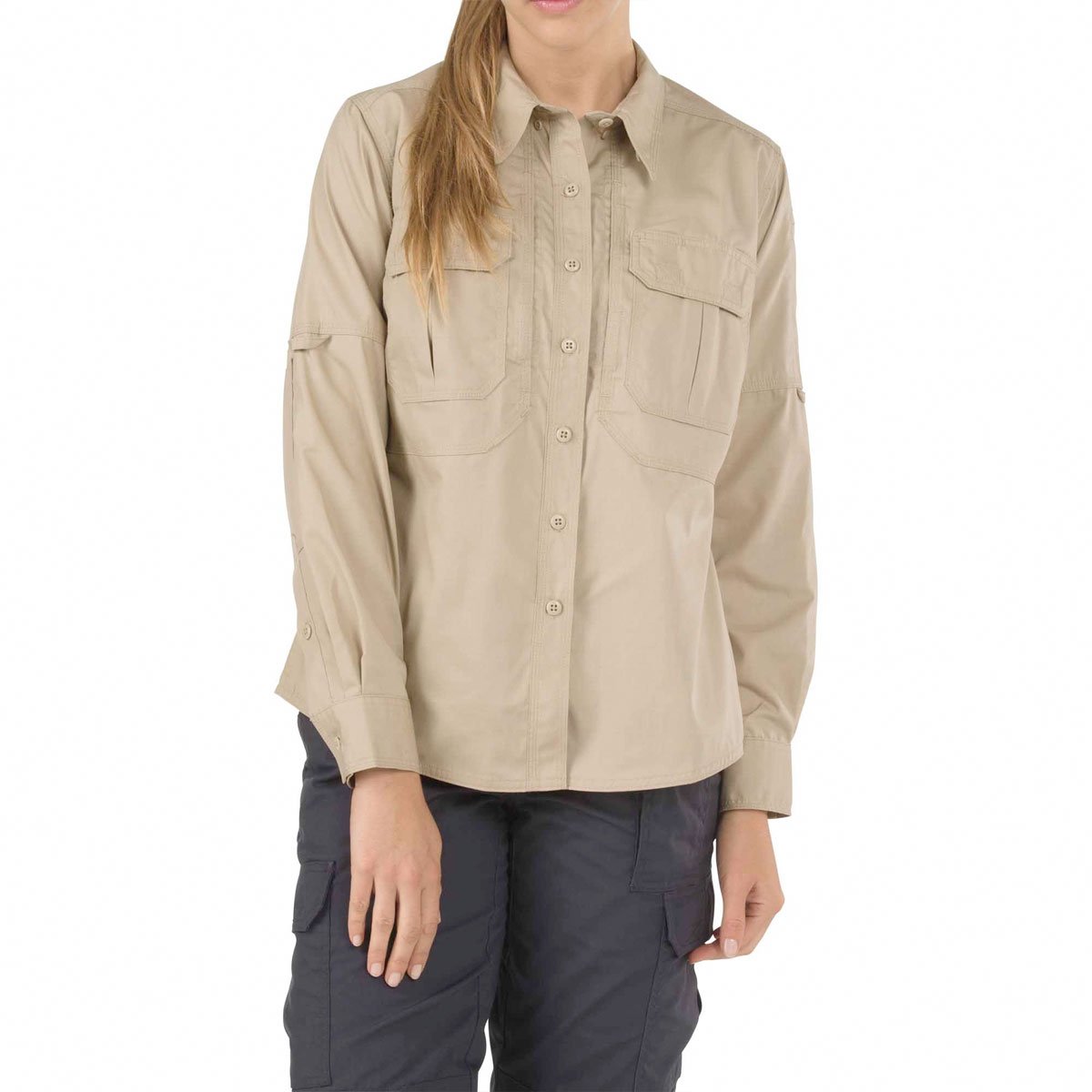 5.11 Tactical Womens Taclite Pro Long Sleeve Shirt Long Sleeve Shirts 5.11 Tactical TDU Khaki X-Small Tactical Gear Supplier Tactical Distributors Australia