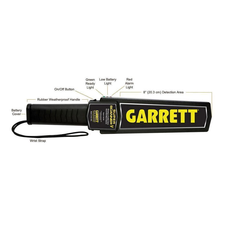 Garrett Metal Detectors Garrett Super Scanner Hand Held Metal Detector Tactical Gear