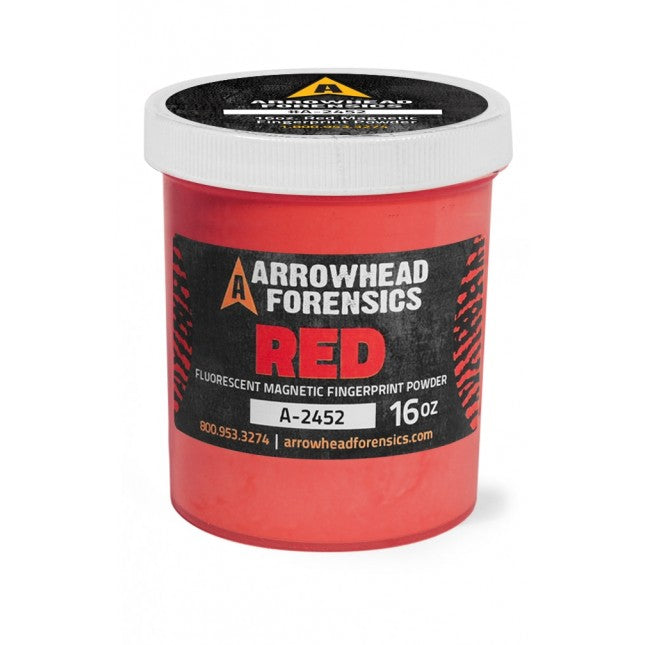 Arrowhead Forensics Fluorescent Magnetic Latent Fingerprint Powder Red Fluorescent Tactical Distributors Ltd New Zealand