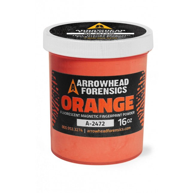 Arrowhead Forensics Fluorescent Magnetic Latent Fingerprint Powder Orange Fluorescent Tactical Distributors Ltd New Zealand