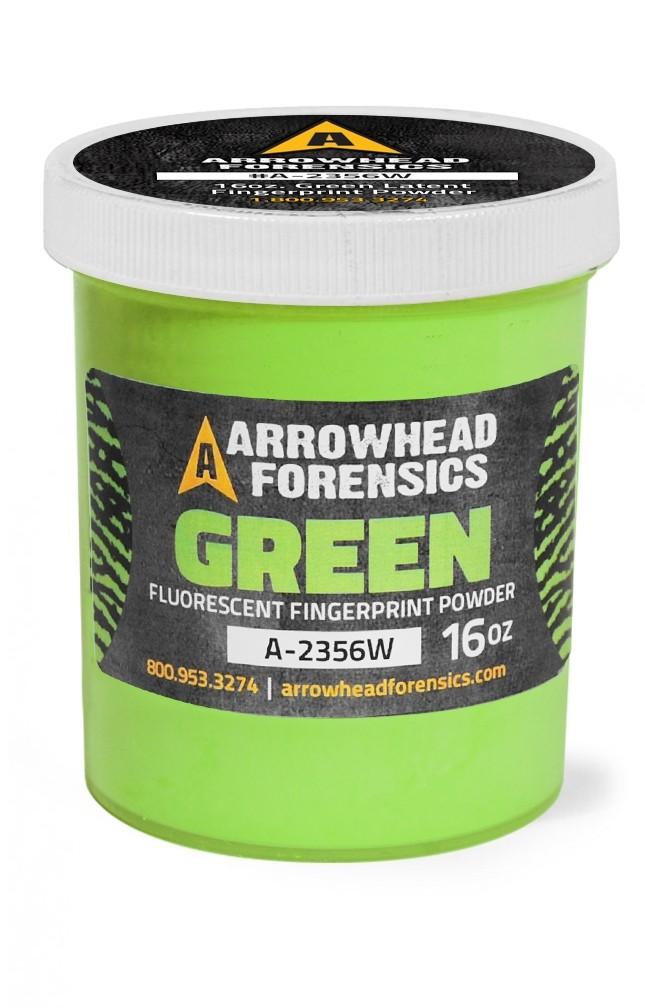 Arrowhead Forensics Green Fluorescent Latent Fingerprint Powder - 16oz Tactical Distributors Ltd New Zealand