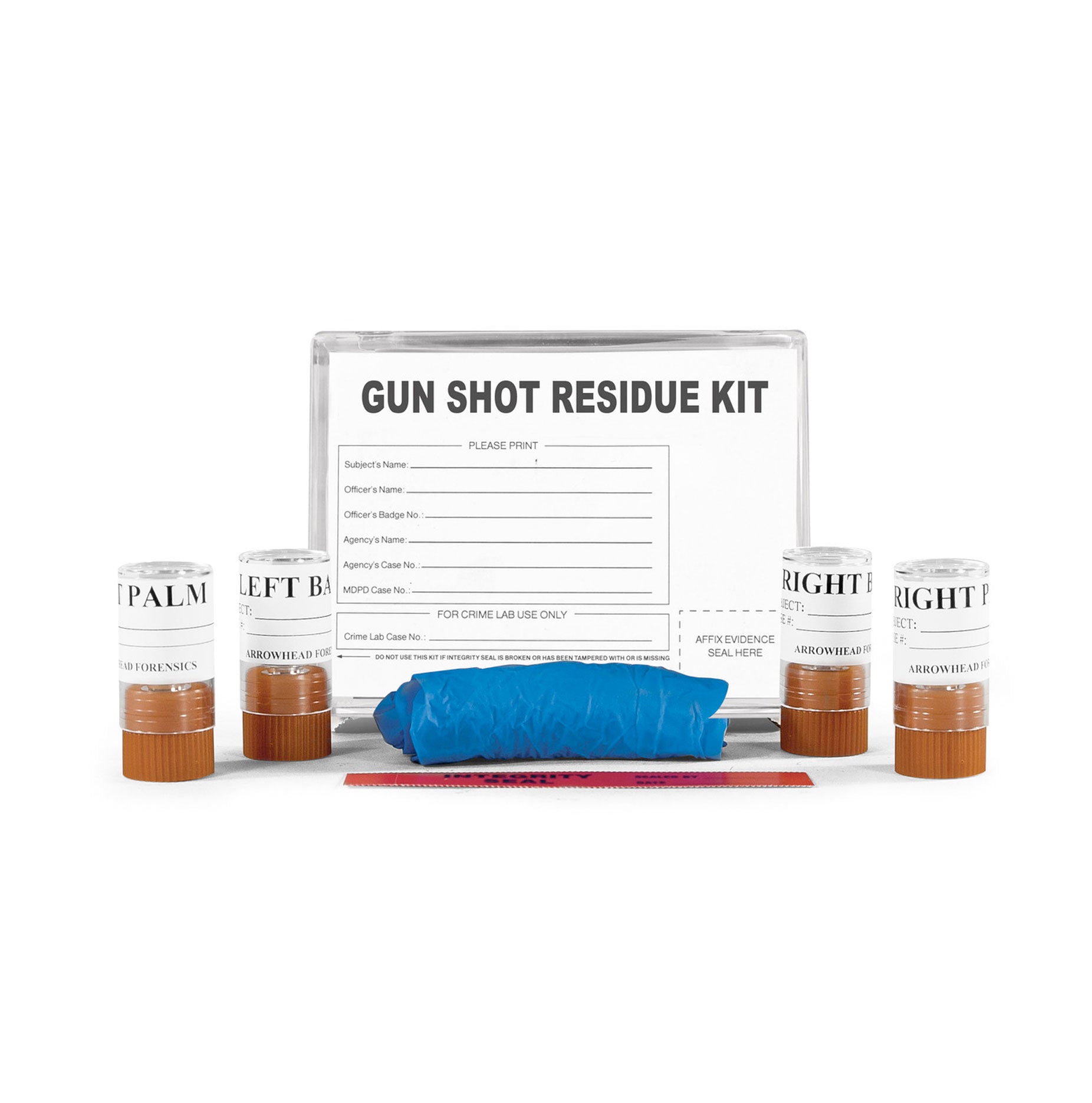 Arrowhead Forensics Gun Shot Residue Kit - 4 Stub SEM - Plastic Case Tactical Distributors Ltd New Zealand