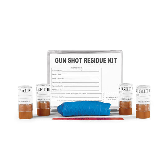 Arrowhead Forensics Gun Shot Residue Kit - 4 Stub SEM - Plastic Case Tactical Distributors Ltd New Zealand