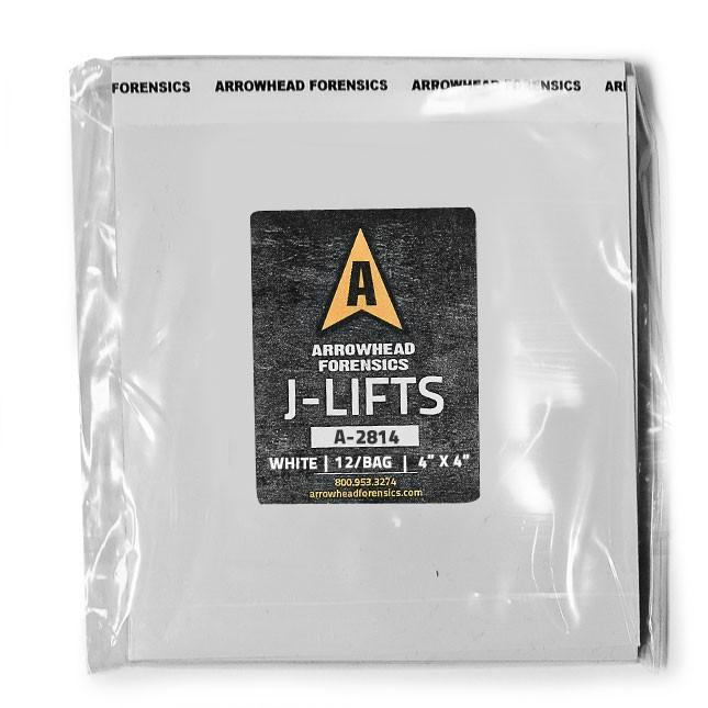 Arrowhead Forensics J-Lift Hinge Lifters - White - 4" x 4" - 12/pk Tactical Distributors Ltd New Zealand