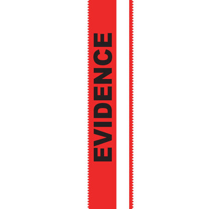 Arrowhead Forensics SealGuard Split Back Evidence Tape Red/White Stripe ”Evidence” Imprint - 1.375" x 108' Tactical Distributors Ltd New Zealand