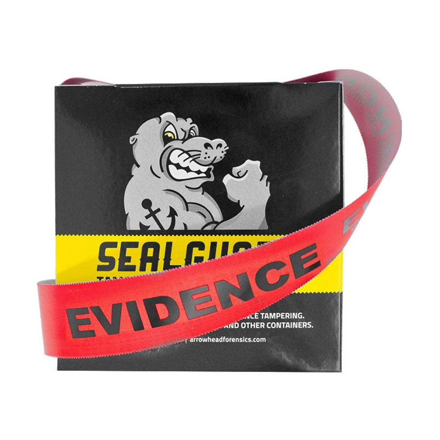 Arrowhead Forensics SealGuard Split Back Evidence Tape Solid Red "Evidence" Imprint 1.375" x 108' Tactical Distributors Ltd New Zealand