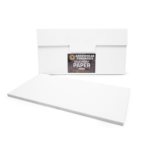 Arrowhead Forensics Sole Print Inkless Shoe Print Replacement Sensitized Paper 8x16 inches 100 pack Crime Scene Investigation Arrowhead Forensics Tactical Gear Supplier Tactical Distributors Australia