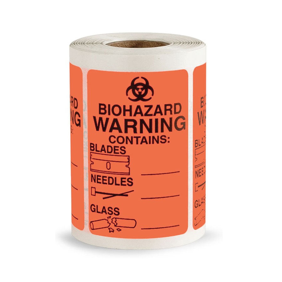 Arrowhead Forensics Sureseal Biohazard Label 3” x 2” - 250/roll Tactical Distributors Ltd New Zealand