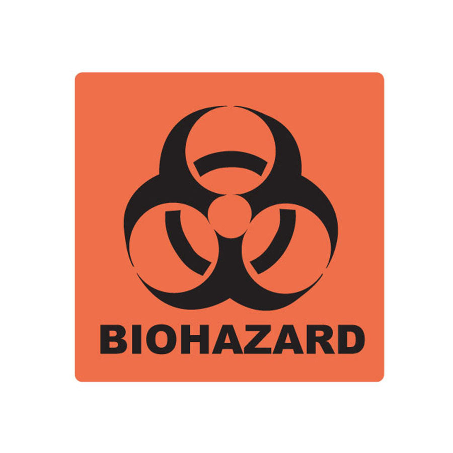 Arrowhead Forensics SureSeal Biohazard Labels on Rolls 1.5" x 1.5" - 250/roll Tactical Distributors Ltd New Zealand