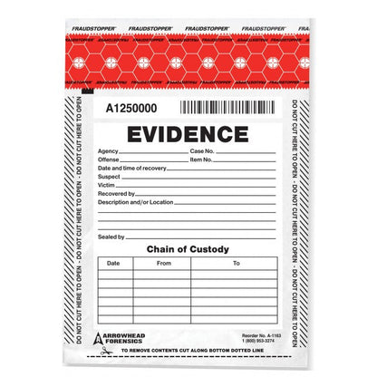Arrowhead SureSeal Tamper Evidence Bags | Tactical Gear Australia Tactical Gear