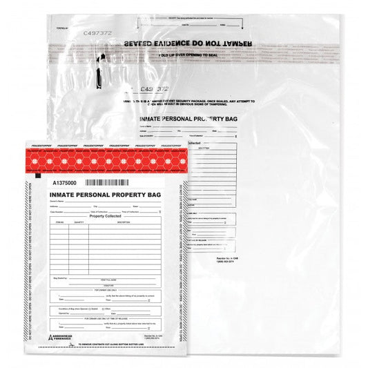 Arrowhead Forensics SureSeal Tamper Indicating Inmate Personal Property Storage Bag - 20” x 20” - 100/pk Tactical Distributors Ltd New Zealand